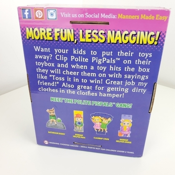 Polite PigPals CleanUp Crew New never used Speaks 9 phrases - Picture 9 of 15